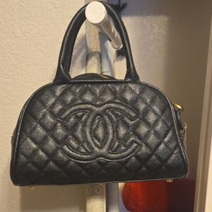 Black Quilted Handbag
